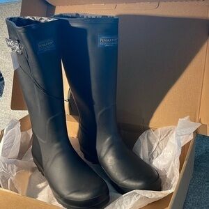 Pendleton Classic Rubber Boots Black NWT